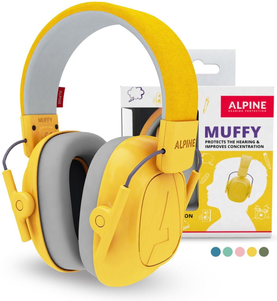 ALPINE Hearing Muffy, žltá